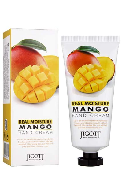 Jigott Real Moisture Mango Hand Cream rankų kremas su mango ekstraktu
